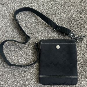 Black Crossbody Bag with Adjustable Strap